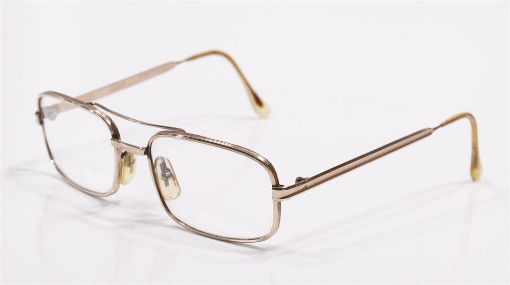 Vintage 50s 60s Renaissance Italy 12k GF Gold Filled Double Bridge Glasses